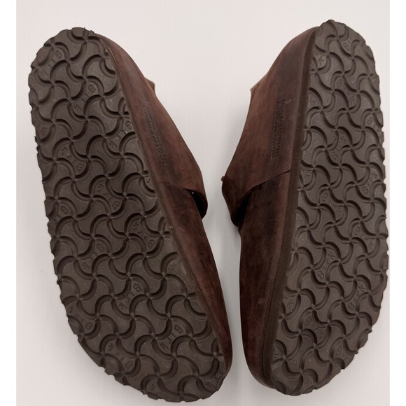 Birkenstock London Oiled Leather Clogs Women US 6–6.5 EU 37 Brown - Picture 9 of 11